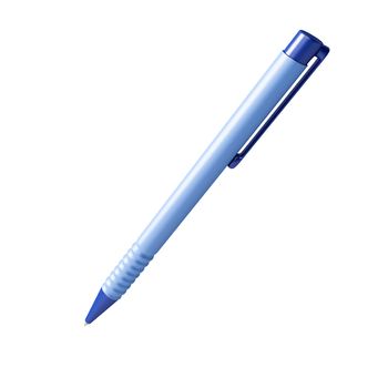 An image of a ballpoint pen blue