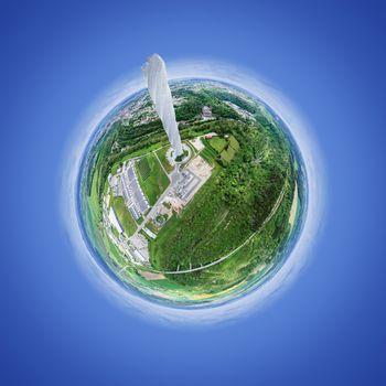 An image of a little planet at Rottweil Germany
