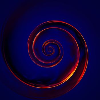 An image of a fire spiral background illustration