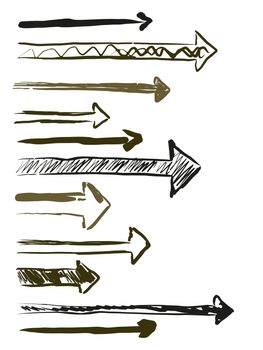 An illustration of some arrows pointing to the right