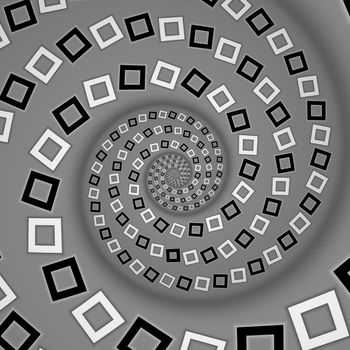 An illustration of an optical illusion spiral background