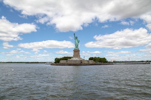 The Statue of liberty is famous  in New York ,USA.