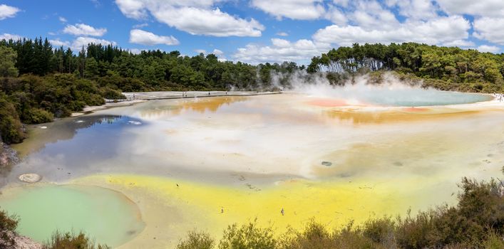 An image of geothermal activity at Rotorua in New Zealand