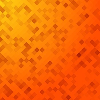 An illustration of an orange pixel background