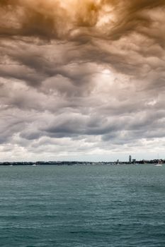 An image of bad weather at Auckland New Zealand