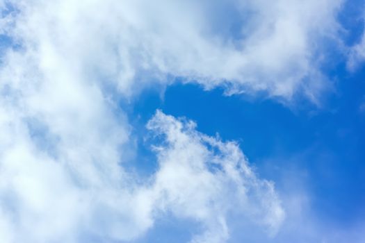 A photography of a bright sky with moving cloud swirl