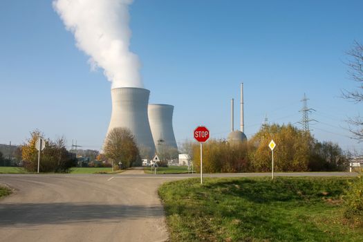 A photography of the nuclear power at Germany Gundremmingen