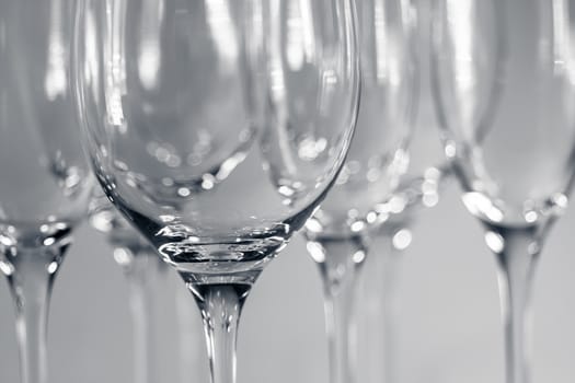 An image of wineglass detail black and white