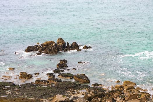 An image of a very rough coast at Cornwall Great Britain England