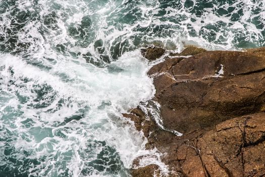 An image of a very rough coast at Cornwall Great Britain England