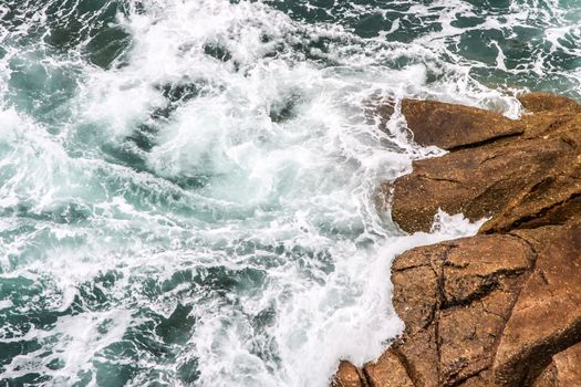 An image of a very rough coast at Cornwall Great Britain England