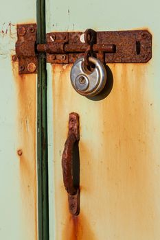 An image of an old rusty lock