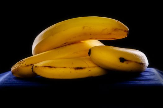 An image of a banana fruits black dark portrait