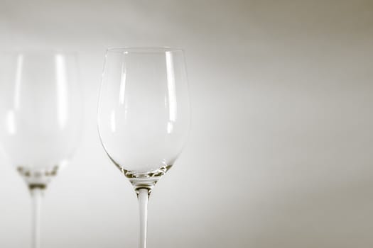 An image of wineglass detail black and white