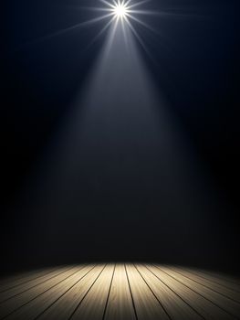 Illustration of a moody stage light background