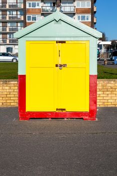 An image of the beautiful UK Brighton beach hut