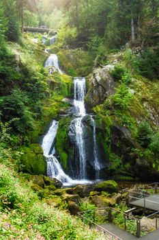 An image of the waterfall at Triberg in the black forest area Germany