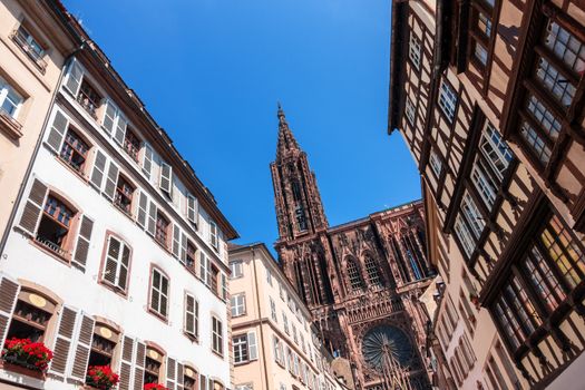 An image of the famous Cathedral of Our Lady at Strasbourg Alsace France