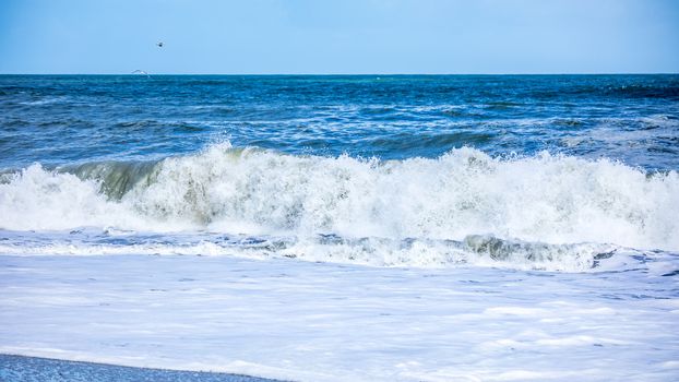 An image of a stormy ocean scenery background