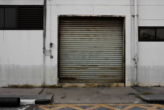 Shutter door still inside the factory security