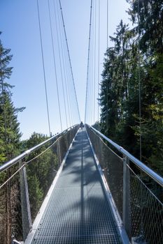 An image of the cable bridge at Bad Wildbad south Germany