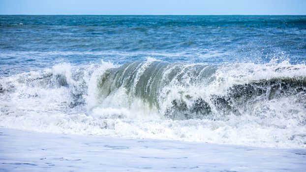 An image of a stormy ocean scenery background