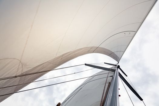 An image of a Sailing boat sails background