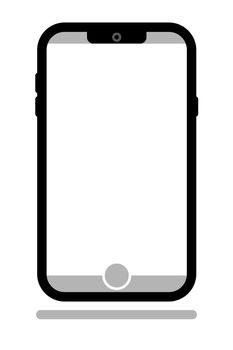 An illustration of a typical smartphone with space for your content