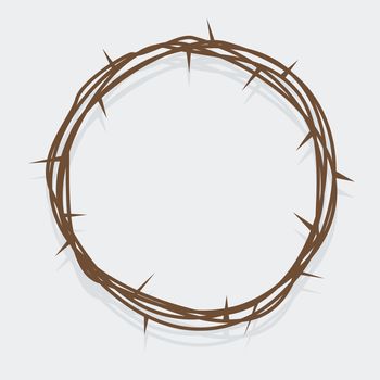 An illustration of a simple crown of thorns