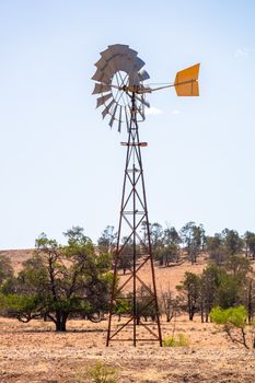 An image of a typical windmill in australia