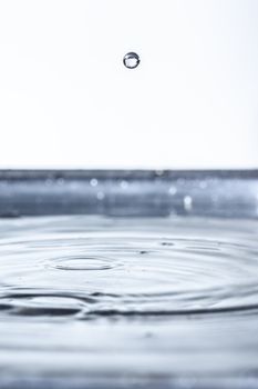 An image of a beautiful water drop background tilt