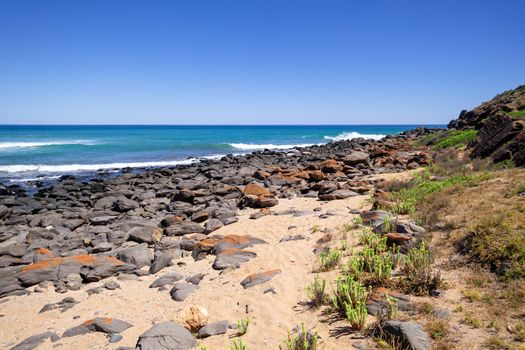 An image of a beach in south Australia near Victor Harbor