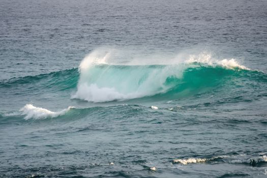 An image of a stormy ocean scenery background