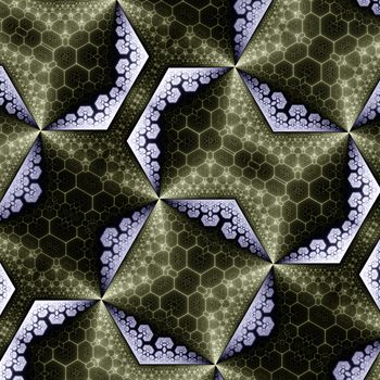 An illustration of an abstract fractal graphic art background