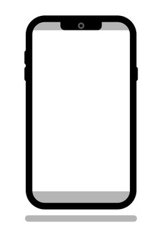 An illustration of a typical smartphone with space for your content