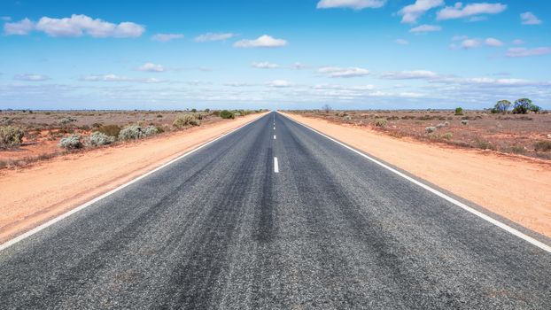 An image of a road to the horizon in western Australia