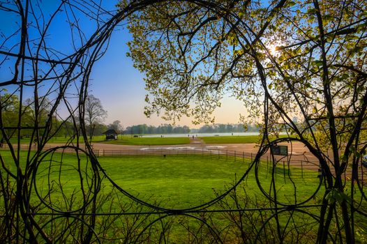 Spring in Hyde Park located in Central London, UK.