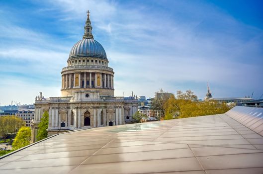 St. Paul's Cathedral in Central London, England, UK.