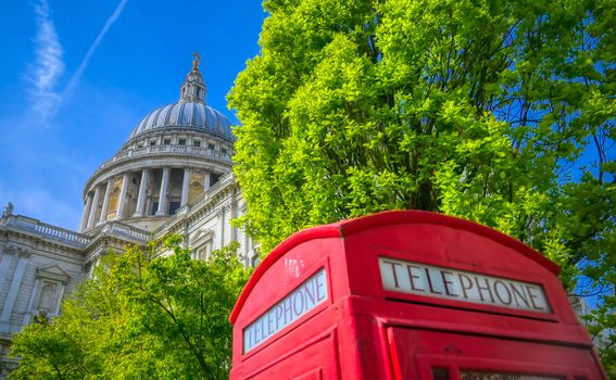 St. Paul's Cathedral in Central London, England, UK.