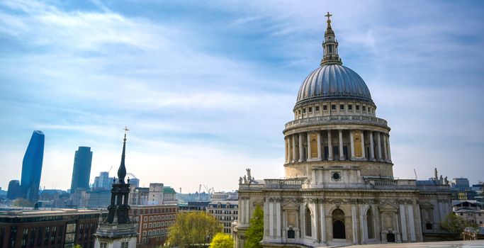 St. Paul's Cathedral in Central London, England, UK.