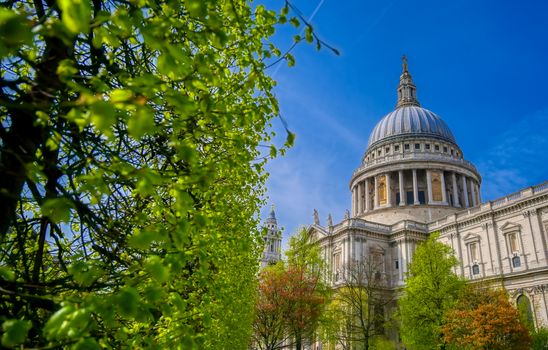 St. Paul's Cathedral in Central London, England, UK.