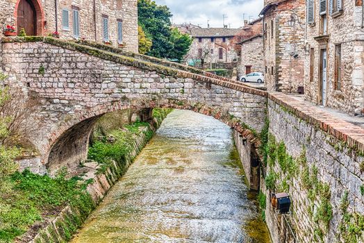 Walking in the picturesque and ancient streets of Gubbio, one of the most beautiful medieval towns in central Italy