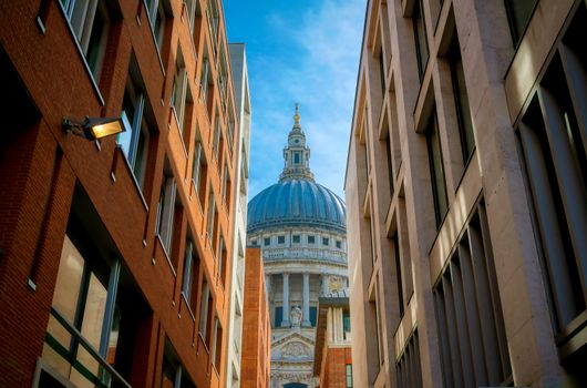 St. Paul's Cathedral in Central London, England, UK.