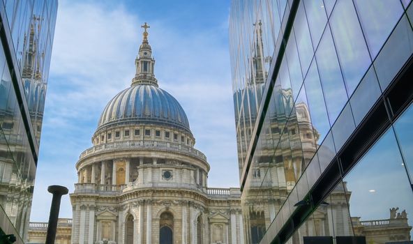 St. Paul's Cathedral in Central London, England, UK.