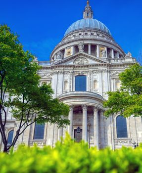 St. Paul's Cathedral in Central London, England, UK.