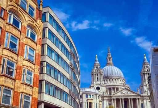 St. Paul's Cathedral in Central London, England, UK.