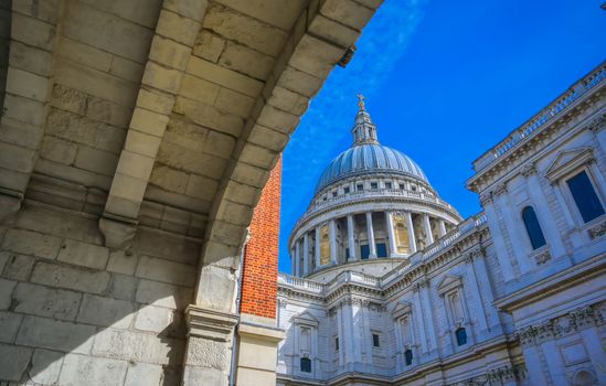 St. Paul's Cathedral in Central London, England, UK.