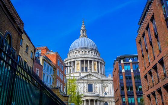 St. Paul's Cathedral in Central London, England, UK.