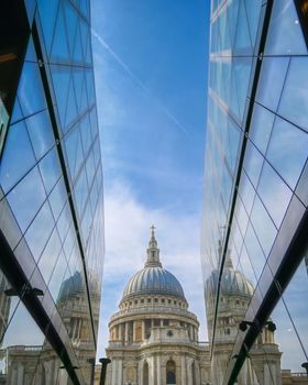 St. Paul's Cathedral in Central London, England, UK.