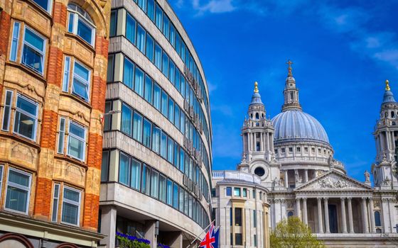 St. Paul's Cathedral in Central London, England, UK.